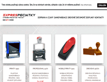 Tablet Screenshot of exprespeciatky.sk
